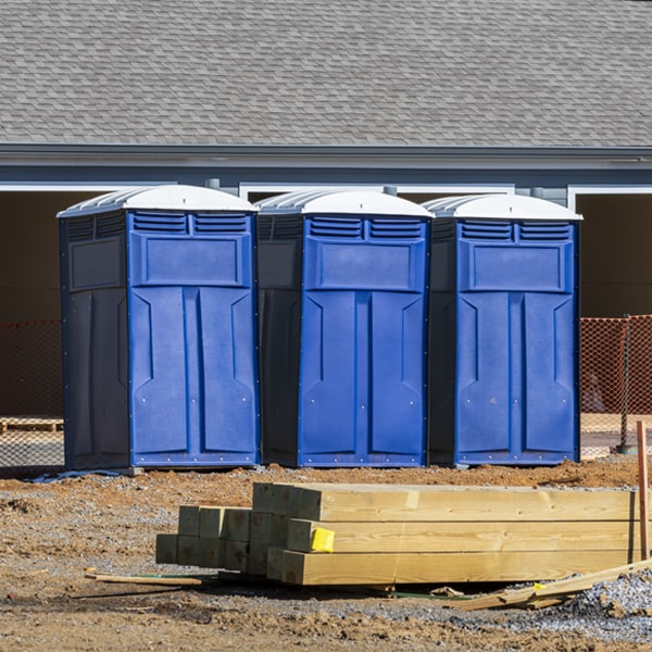 how can i report damages or issues with the porta potties during my rental period in Bourbonnais Illinois